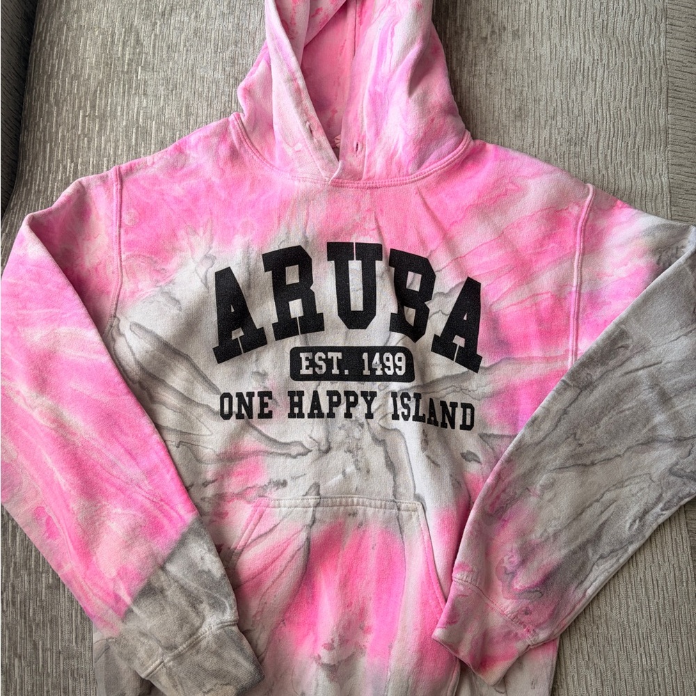 Pink and Gray Aruba Hoodie